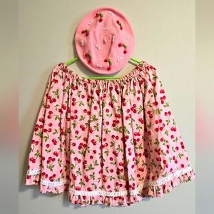 Cherry Skirt & Beret | Sweet Lolita | Offbrand | Size L